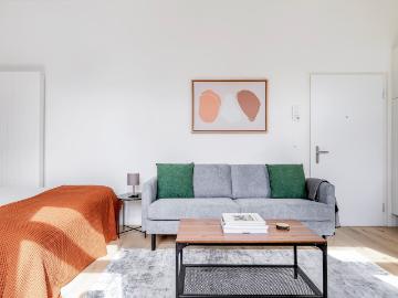 Stylish Furnished Studio in Seebach, Zurich Amsterdam Apartments for Rent