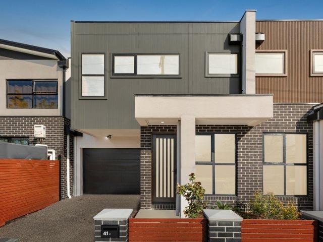 Stylish Family Living with Home Office Appeal