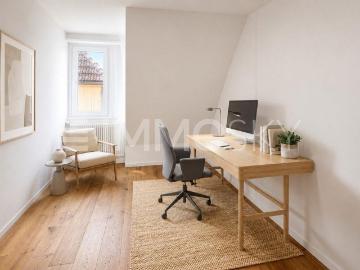 Stylish living on two levels