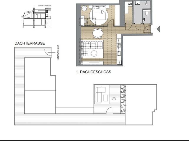 Stylish Penthouse Apartment Near Danube | Air Conditioning | Fully Equipped, Vienna Amsterdam Apartments for Rent