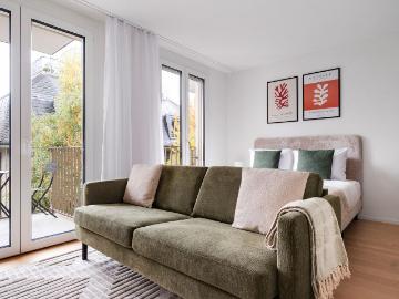 Stylish Studio Apartment in Sihlfeld, Zurich Amsterdam Apartments for Rent