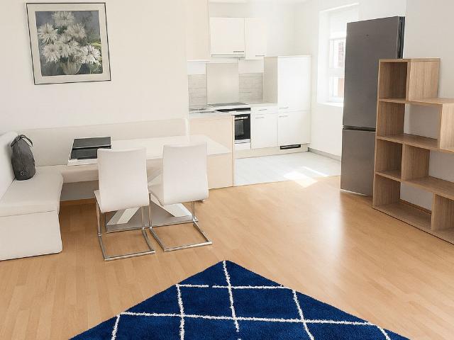 Stylish 1 bedroom apartment with open kitchen, terrace & parking near the Baltic Sea in Börgerende