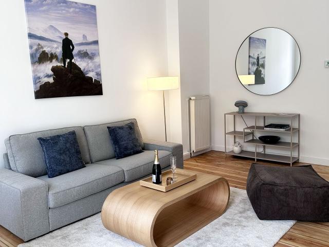 Stylish 2 room apartment in an old building with balcony first occupancy after renovation, Berlin Amsterdam Apartments for Rent