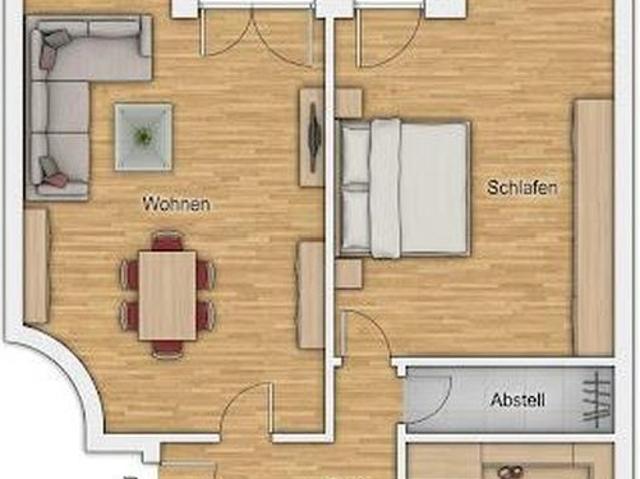 Stylish 2 room apartment with balcony & underground parking – central in Leonberg
