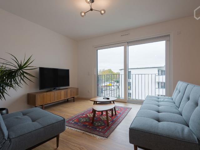 Stylishly furnished 2 room apartment with balcony – high quality fittings, just 5 minutes from the central station, Frankfurt Amsterdam Apartments for Rent