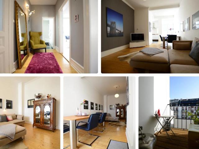 Stylishly Renovated 90 sqm Design Apartment in a Classic Historic Building, Frankfurt Amsterdam Apartments for Rent