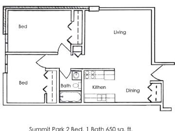 Summit Park 2 Bedroom Apartment for Rent at 605 505, 525, 605 & 705 Park Street, Minot, ND 58701