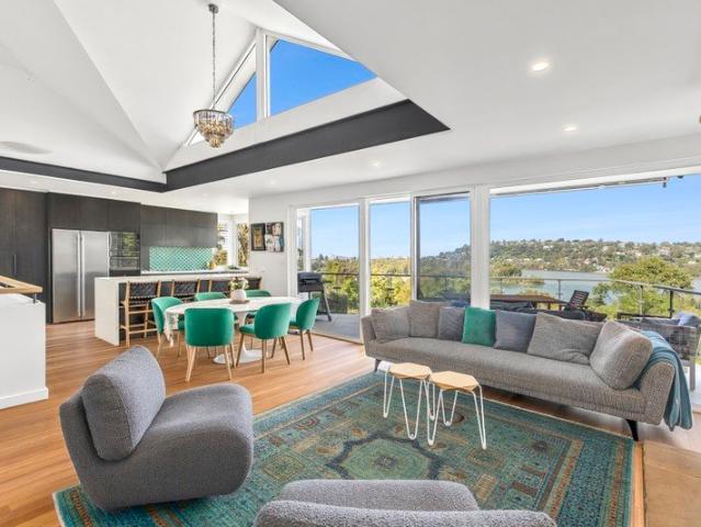 Sumptuous resort like family sanctuary with mesmerising panoramas over Narrabeen Lagoon and tranquil bushland