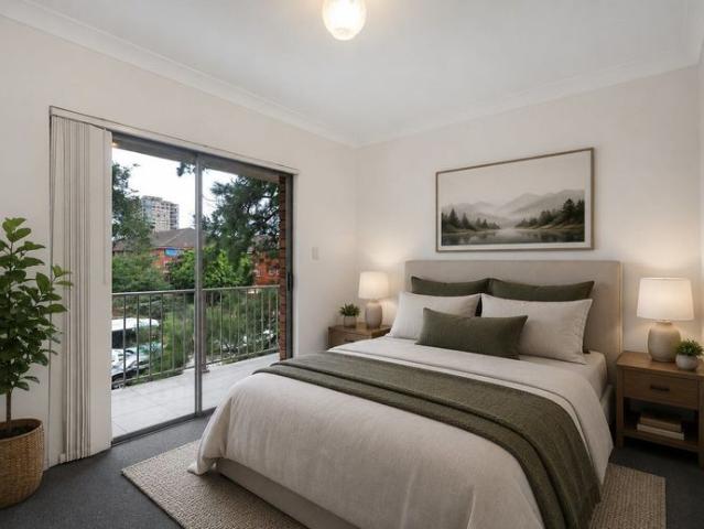 SUN FILLED TWO BEDROOM UNIT WITH LEAFY OUTLOOK!