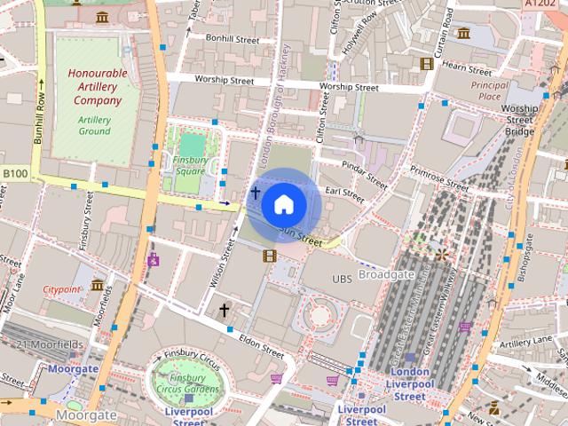 Sun Street, One crown place, EC2A