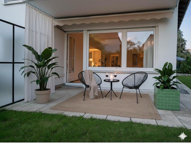 Sundowner auf der eigenen Terrasse 2 Zimmerwohnung mit großzügigem Hobbyraum