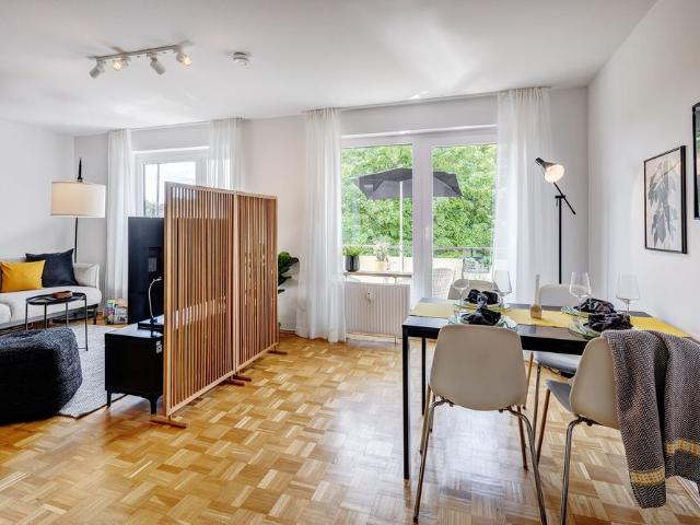 Sunny apartment facing the quiet garden side