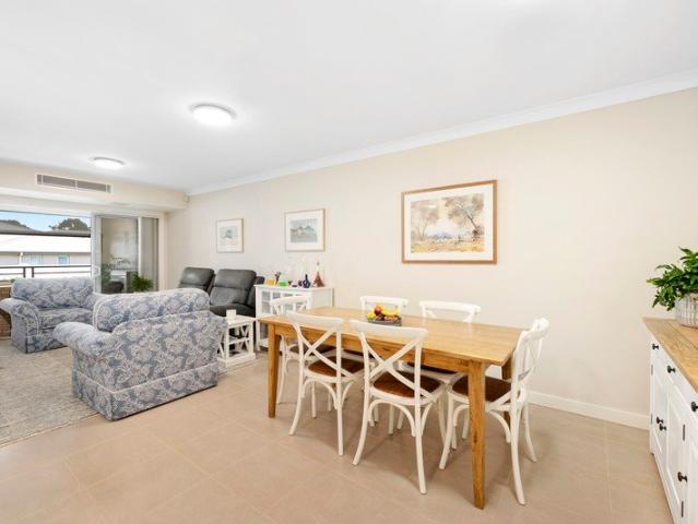 Sunny north facing terrace in elite Over 55s village