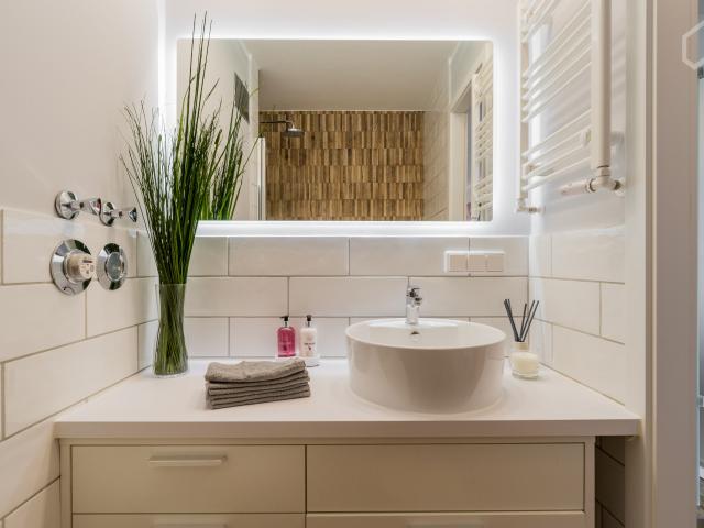 Sunny renewed two bedroom apartment with balcony and garage