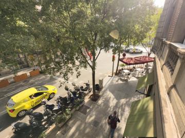 Sant Antoni, Barcelona, Lateral Gran Via de les Corts Catalanes, L'Antiga Esquerra de l'Eixample, Barcelona, Barcelona, Cataluña, Cataluña