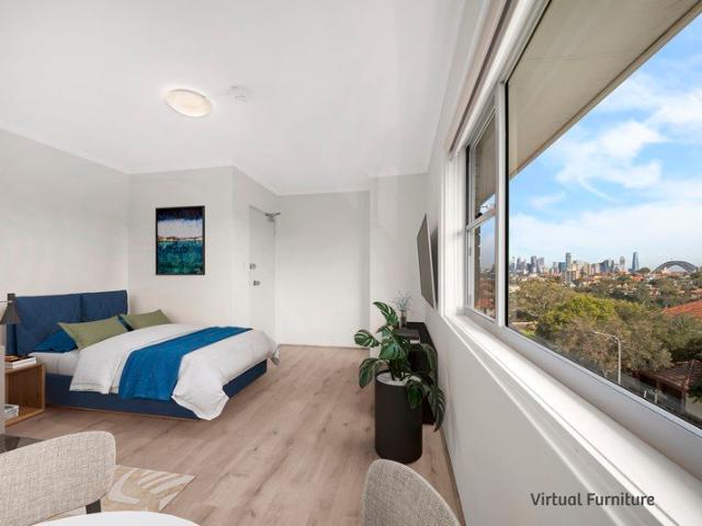 Deposit Taken Sunny Studio with Sydney Harbour views