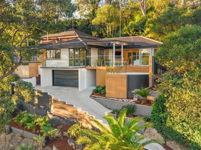 Sunset entertaining framed by artfully finished interiors