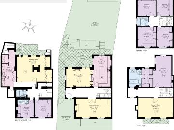 Sublime Notting Hill townhouse with off street parking and swimming pool to rent