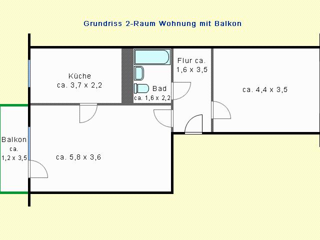 Südbalkon mit Blick ins Grüne