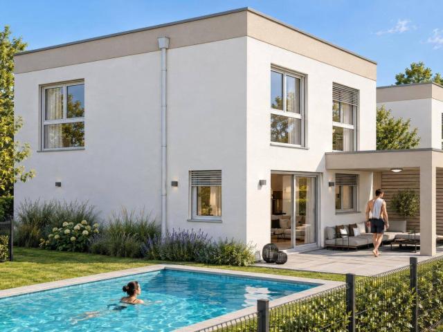 Südgrundstück + Pool + durchdachter Grundriss = Traumhaus! Willkommen in der Kaiserallee Grafenstein