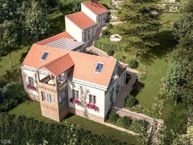 SÜDHANGLAGE AM WIENERWALD baugenehmigtes Wohnprojekt mit traumhaftem Wienblick unteres und mittleres Haus