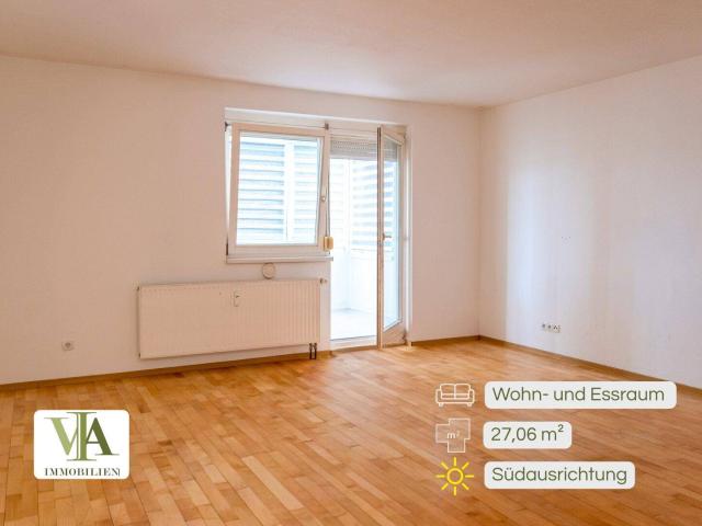Südseitig gelegene 3 Zimmer Wohnung mit Balkon 10 m², Kellerabteil und TG Abstellplatz in Rum / Grenze Innsbruck