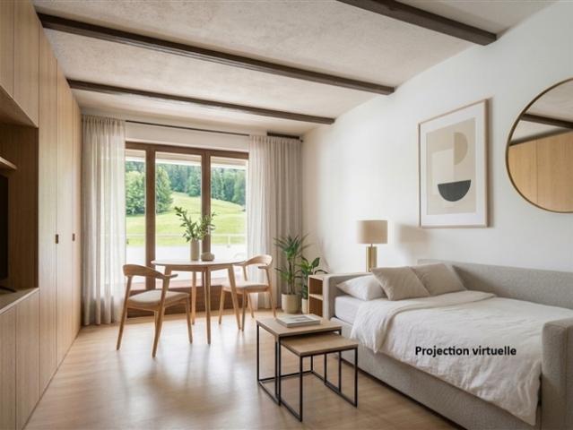 Südseitiges, teilweise möbliertes Studio mit Balkon in Torgon