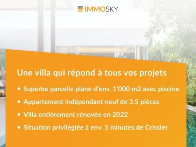Sullens: Maison individuelle avec piscine et appartement indépendant