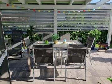 Super Bungalow Wohn Haus mit Büro & Lager und mit neuer Terrasse, 3 er Carport, Preis € 449 000
