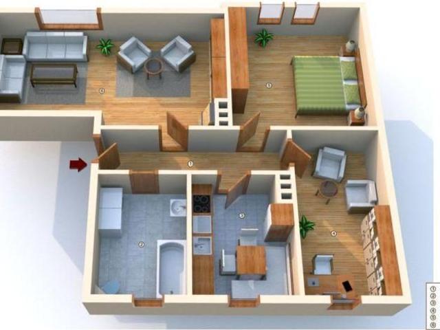 Super geschnittene 3 Zimmer Mietwohnung in Jena Ost, 2 Obergeschoss