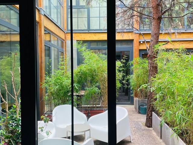 Superb 3 bedroom air conditioned loft with terrace near Buttes Chaumont, Paris Amsterdam Apartments for Rent