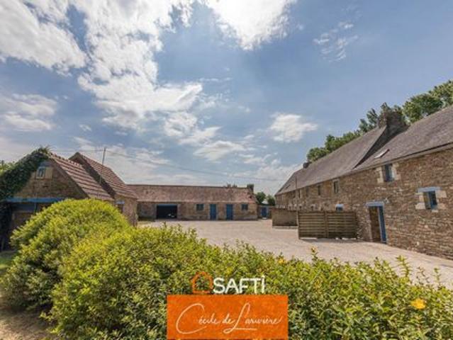 Superbe manoir aménagé en quatre T3 et loué, campagne et calme absolu !