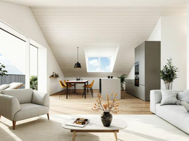 Superbe attique de 3.5 pièces avec grand balcon