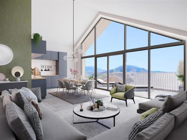 Superbe attique T4 neuf avec vue panoramique sur les montagnes Emménagement immédiat