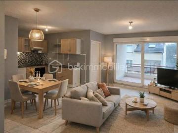 Superbe appartement T2 avec balcon et cave – Théding