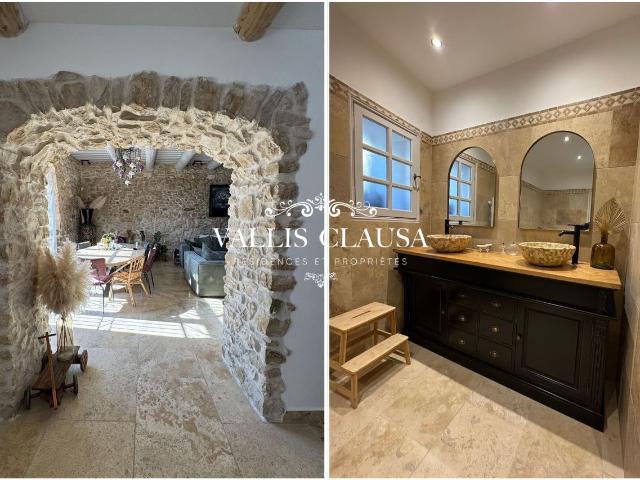 Superbe restauration d'une propriété au centre d'un village provençal à 20 minutes de la gare d'Avignon TGV