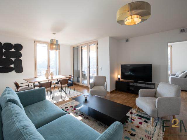 Superbe T4 meublé avec terrasse et parking à louer à Confluence