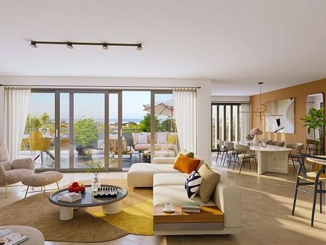 Superbe T4 de 105 m² en Rez De Jardin Et Vue Mer 105m² Six Fours les Plages
