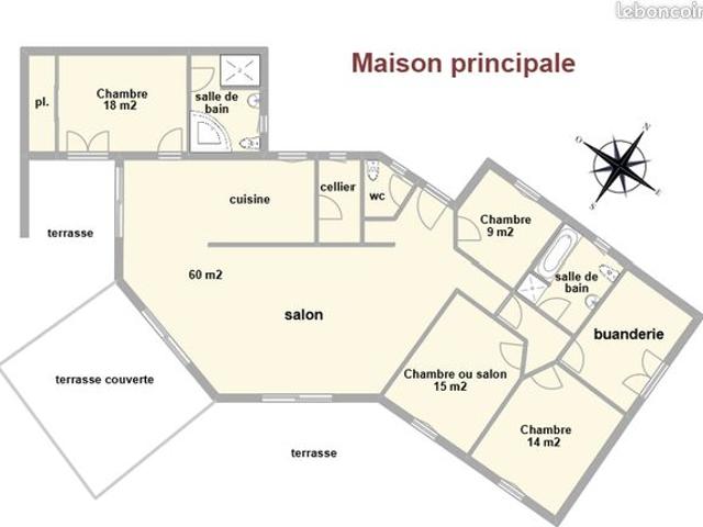 Superbe villa de 204 m2 habitables avec piscine, terrain de 3500 m2