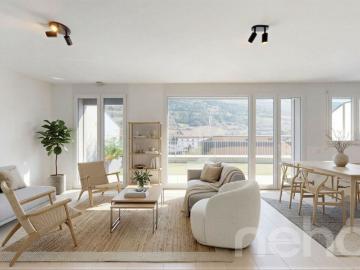Superbe 3.5 pièces en dernier étage à Sion avec grande terrasse