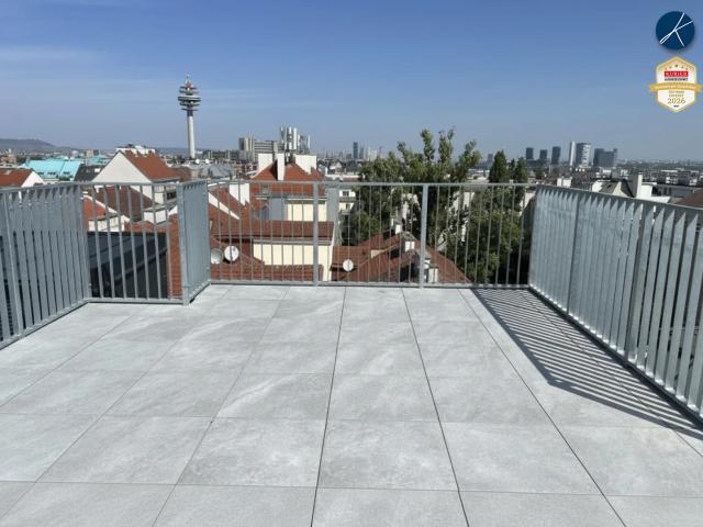 Superprojekt: 'Über den Baumwipfeln TOP 52 mit Süd Westausrichtung + PANORAMA DACHTERRASSE + 360° WIEN BLICK