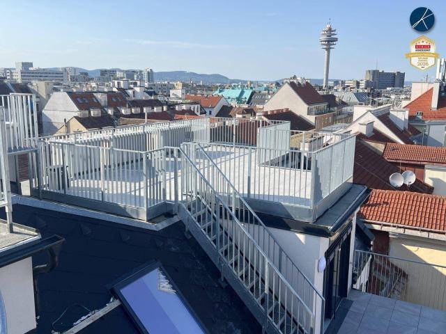 Superprojekt: 'Über den Baumwipfeln *TOP 53* 4,5 Zimmer mit SUPER PANORAMA DACHTERRASSE + 360° WIEN BLICK + EXTRA BALKON