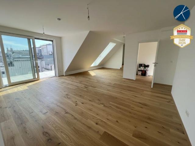 Superprojekt: 'Über den Baumwipfeln *TOP 53* 4,5 Zimmer mit SUPER PANORAMA DACHTERRASSE + 360° WIEN BLICK + EXTRA BALKON