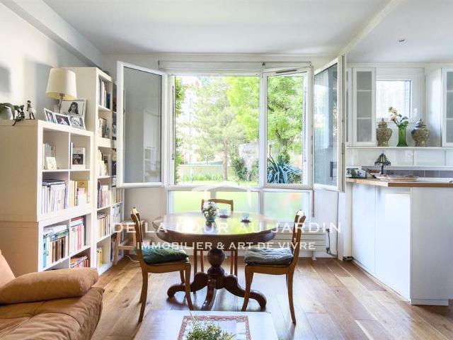 Sur jardin: 3 pièces, 2 chambres sur jardins, en parfait ét. 58m² Issy les Moulineaux