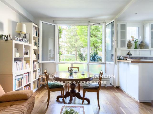 Sur jardin: 3 pièces, 2 chambres sur jardins, en parfait état Issy Les Moulineaux 92