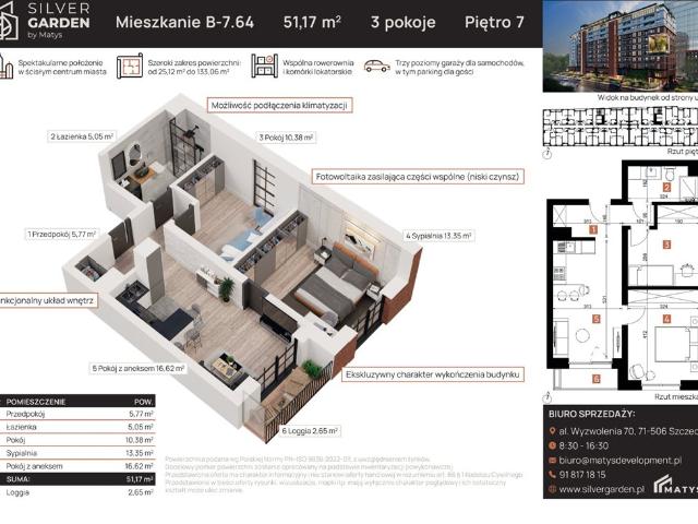 Szczecin, Centrum, al. Wyzwolenia 70 / Staszica 21, 51.15m2