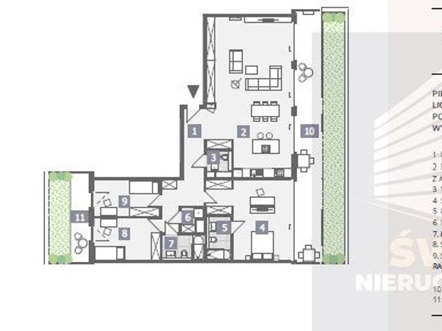Luksusowy 4 pokojowy apartament z tarasami w Szczecin Dąbie