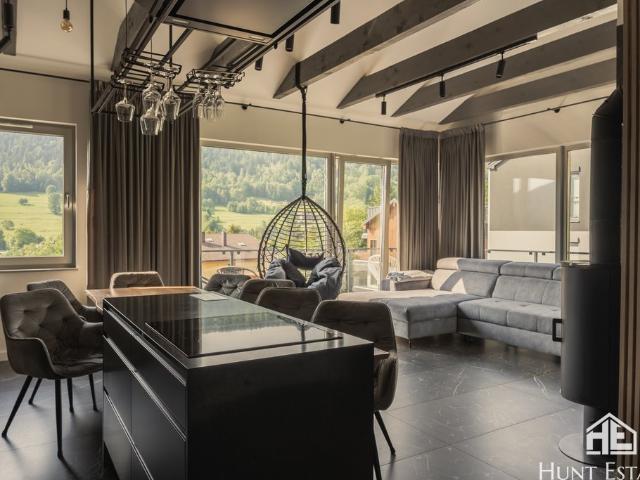 Apartament z panoramicznym widokiem na Skrzyczne, sauna, balkon